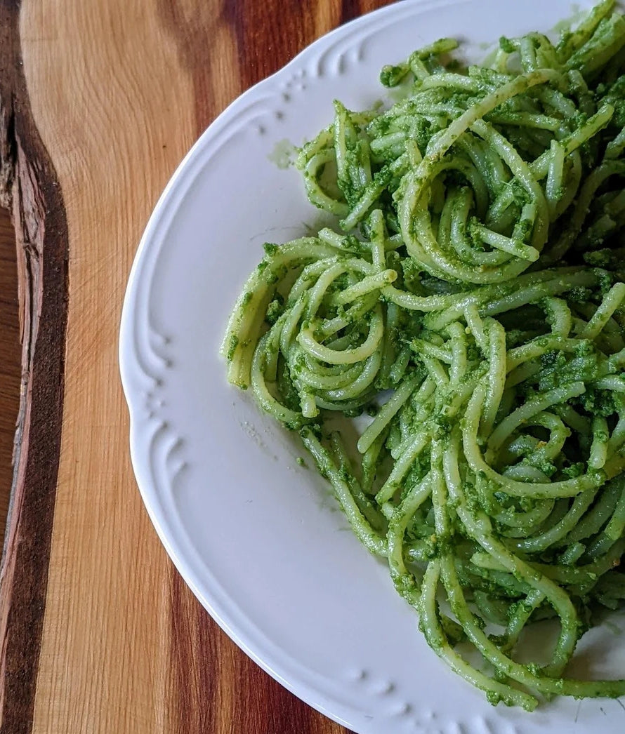 Wild Garlic Pine Nut Pesto – JustOne Organics®